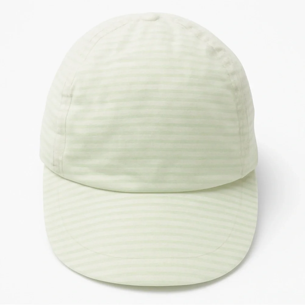 Light Green Striped Baby Cap